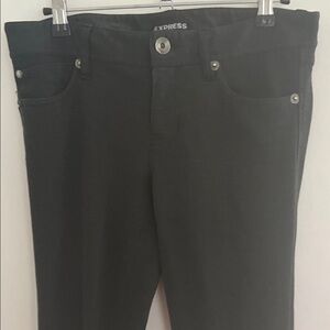 Charcoal Gray Slim Fit bootcut pants (Mid Rise)